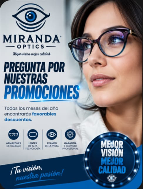 Promoción actual de MIRAnda Optics